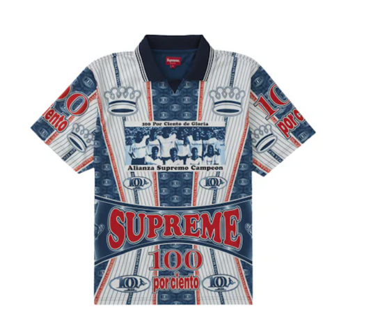 Supreme Por Ciento Soccer Jersey Navy