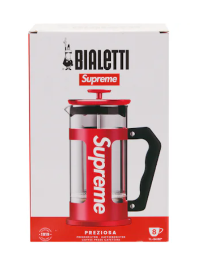 Supreme Bialetti 8-Cup French Press Red