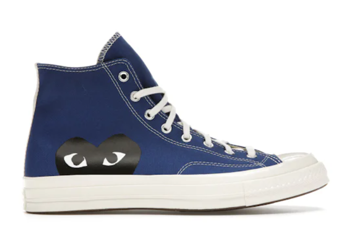 Converse Chuck Taylor All Star 70 Hi Comme des Garcons PLAY Blue Quartz