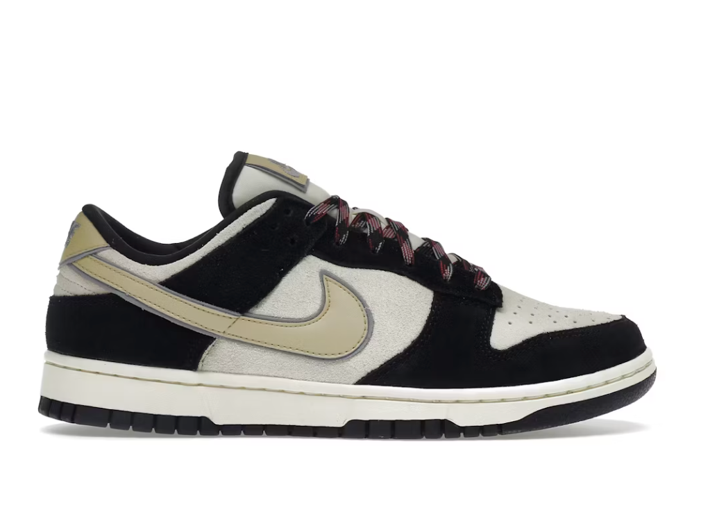 Nike Dunk Low LX Black Suede Team Gold (W)