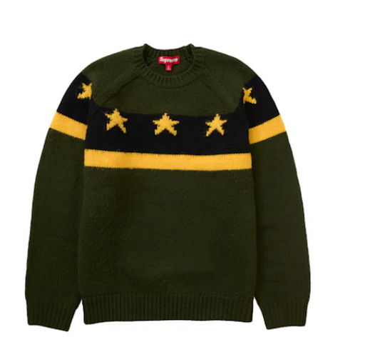 Supreme Stars Sweater Green