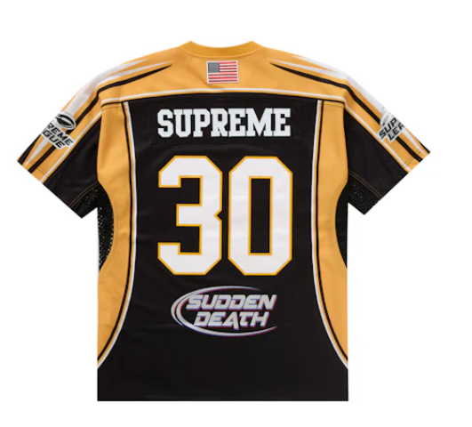 Supreme Sudden Death Football Jersey Black