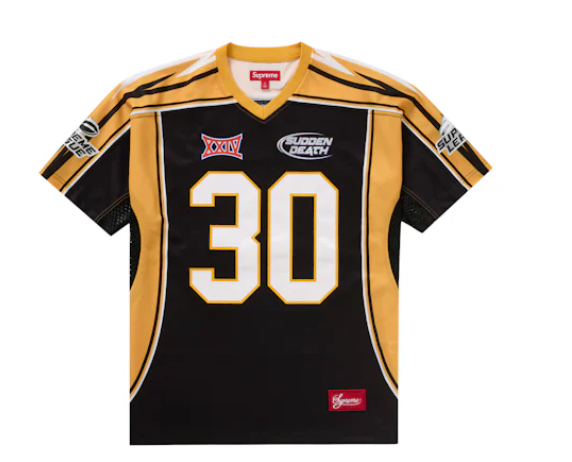 Supreme Sudden Death Football Jersey Black