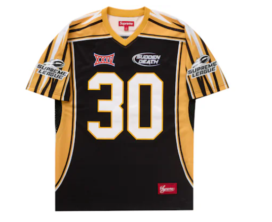 Supreme Sudden Death Football Jersey Black