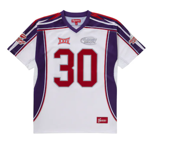 Supreme Sudden Death Football Jersey White