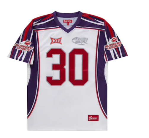 Supreme Sudden Death Football Jersey White