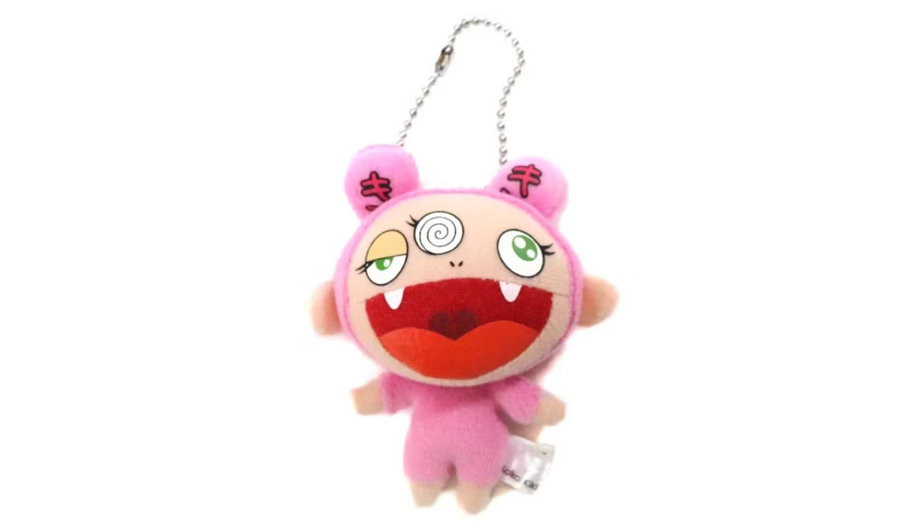 Takashi Murakami Kiki Mini Plush Figure Keychain Pink