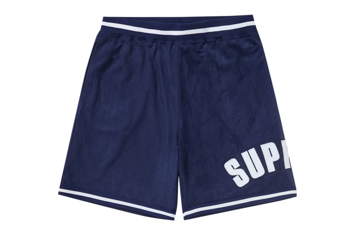 Supreme Ultrasuede Mesh Short Navy