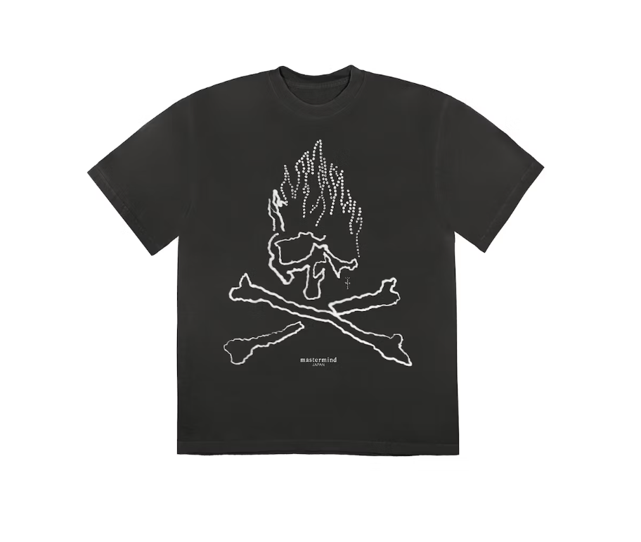 Travis Scott Cactus Jack For Mastermind Skull T-shirt Black