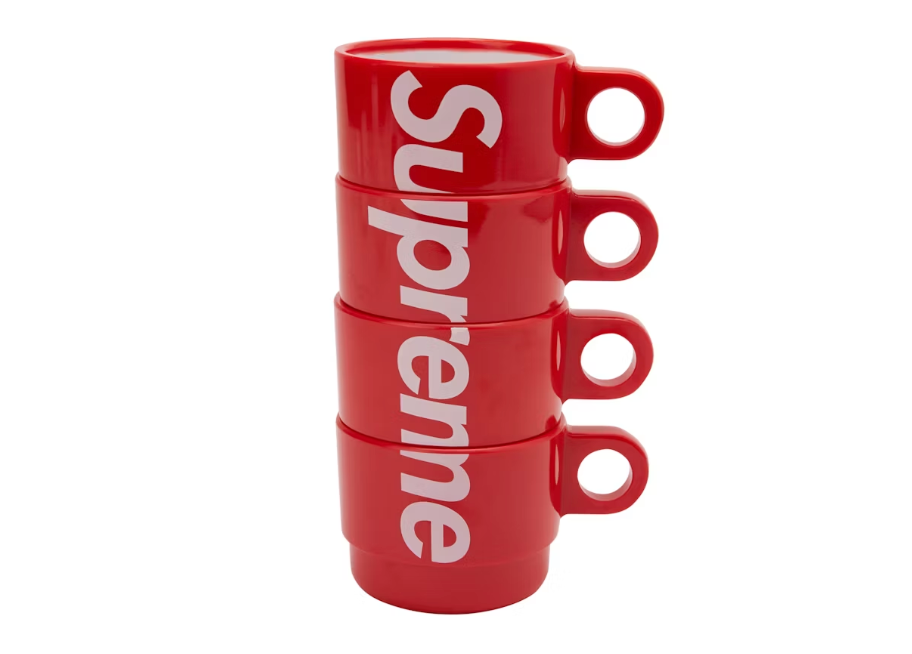 Supreme Stacking Cups (Set of 4) Red