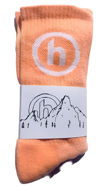 Hidden Sock Orange/White