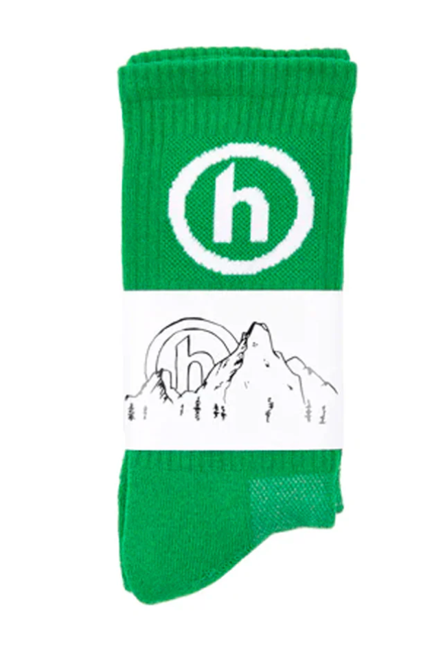 Hidden Sock Green/White