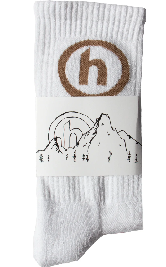 Hidden Sock White/Brown