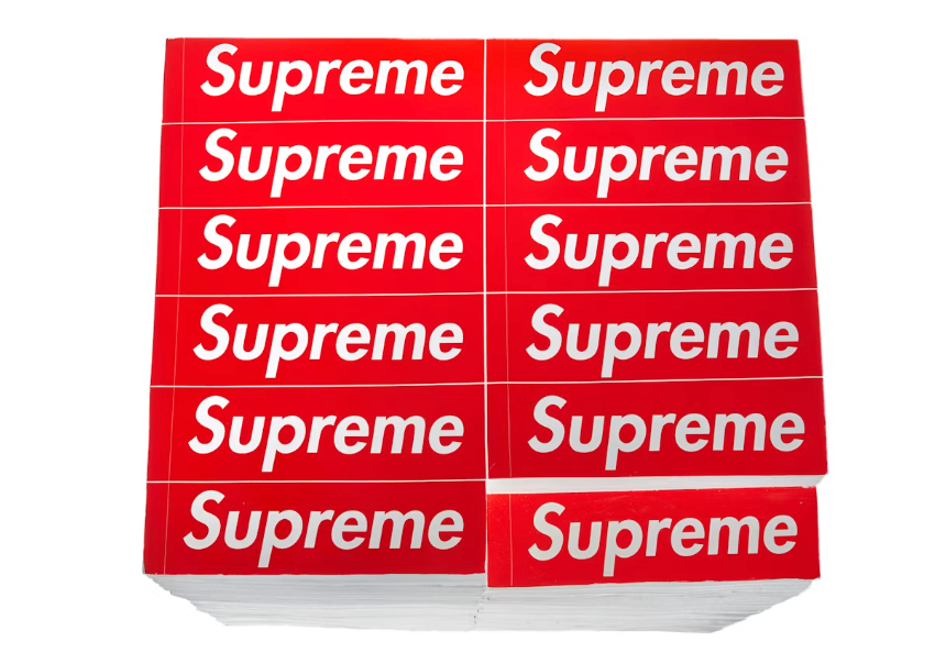 Supreme Rotary Hero Sticker Bricks Stool Side Table Red