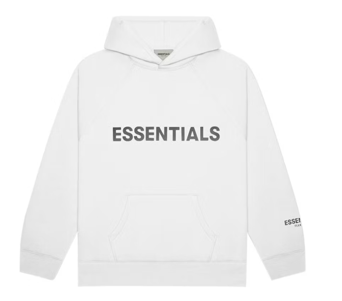 Fear of God Essentials Pullover Hoodie Applique Logo White