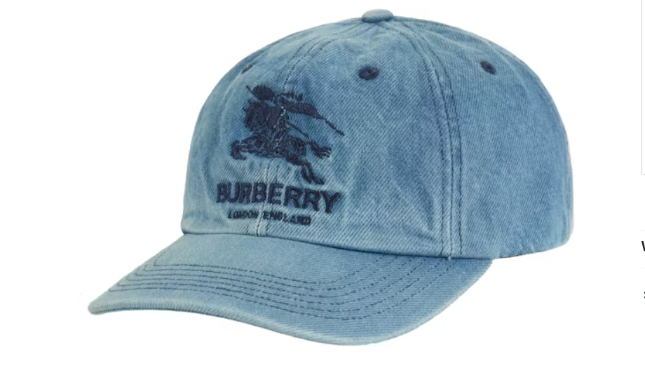 Supreme Burberry Denim 6-Panel Strapback Blue