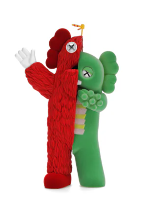 KAWS KACHAMUKKU Vinyl Figure Green/Red