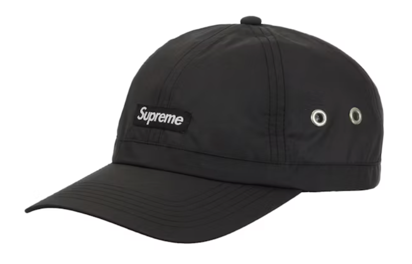 Supreme Crown Band Nylon 6-Panel Black