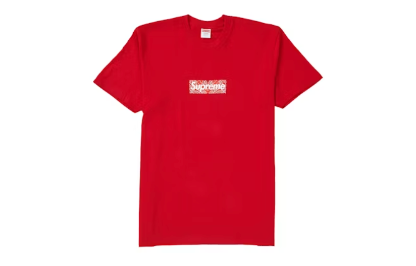 Supreme Bandana Box Logo Tee Red