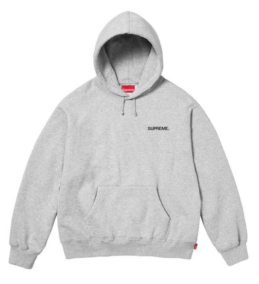 Supreme Circle Logo Hooded Grey