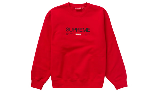 Supreme Established Crewneck Red