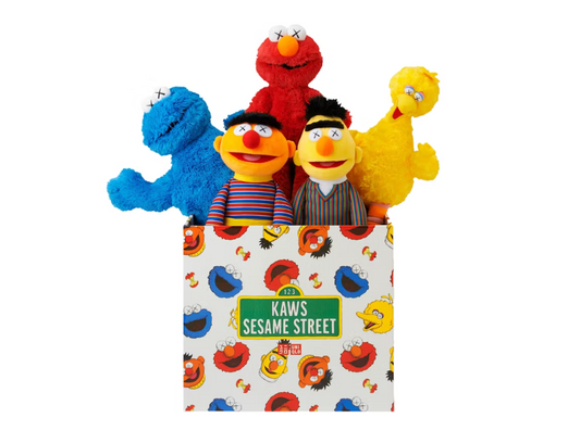 KAWS Sesame Street Uniqlo Plush Toy Complete Box Set Multi