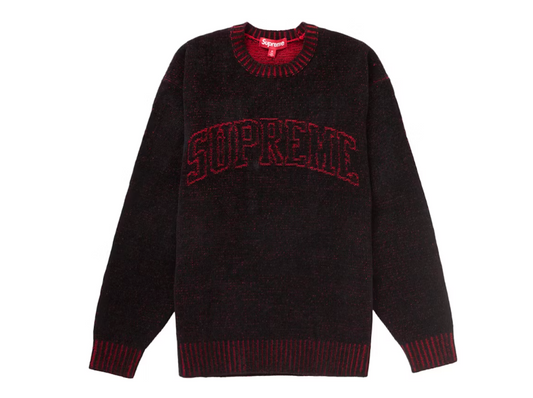 Supreme Contrast Arc Sweater Black/Red