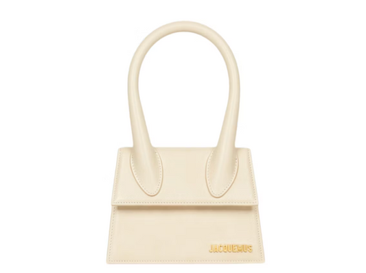 Jacquemus Le Chiquito Moyen Signature Handbag Ivory