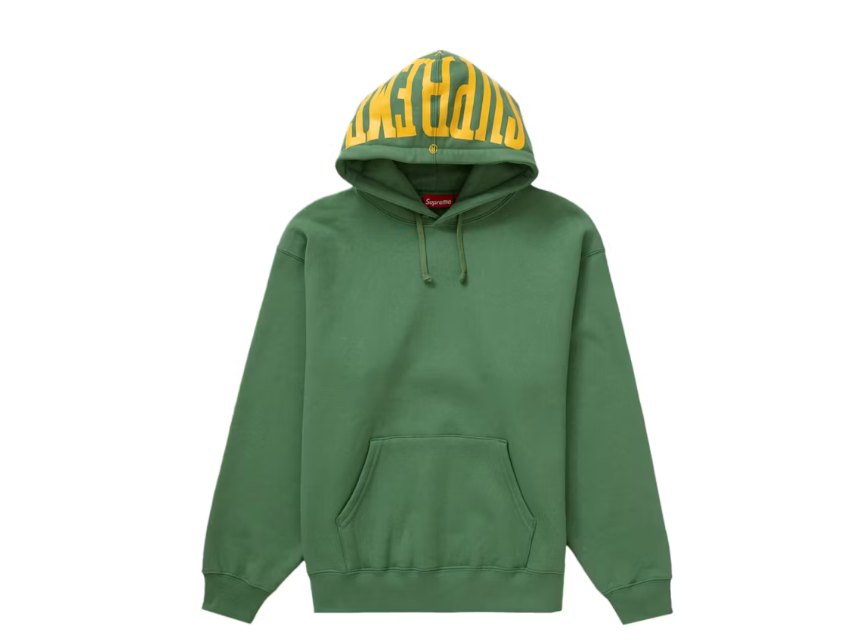 Supreme Warm Up Hooded Sweatshirt (SS24) Dusty Green