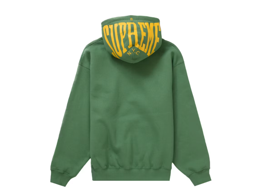 Supreme Warm Up Hooded Sweatshirt (SS24) Dusty Green