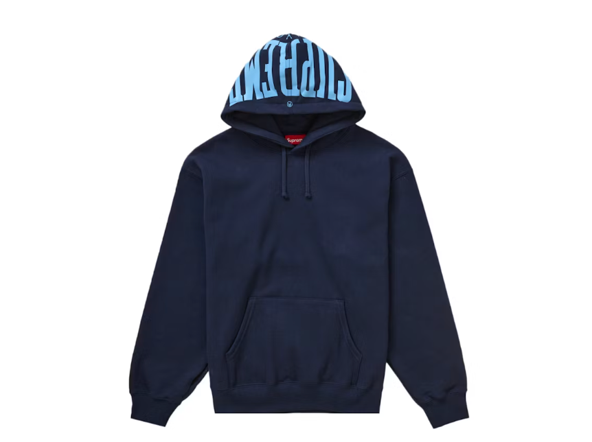 Supreme Warm Up Hooded Sweatshirt (SS24) Navy