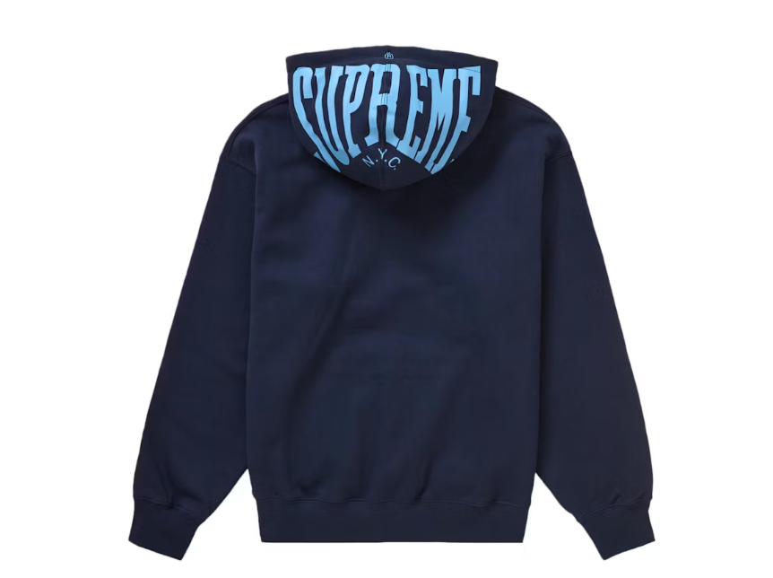 Supreme Warm Up Hooded Sweatshirt (SS24) Navy