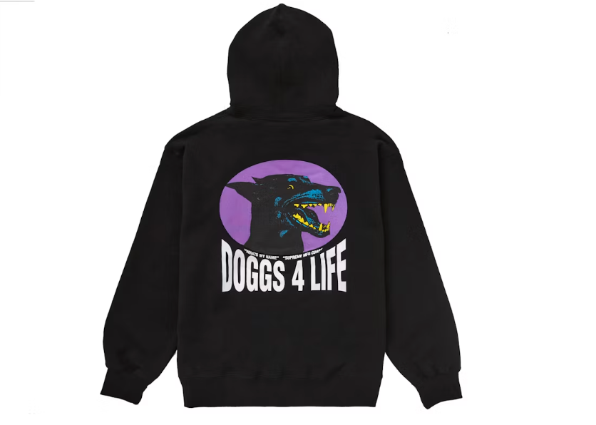 Supreme Doggs Hooded Sweatshirt Black