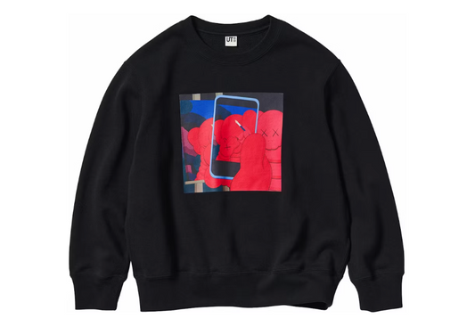 Kaws Warhol Phone Black Crewneck Kids