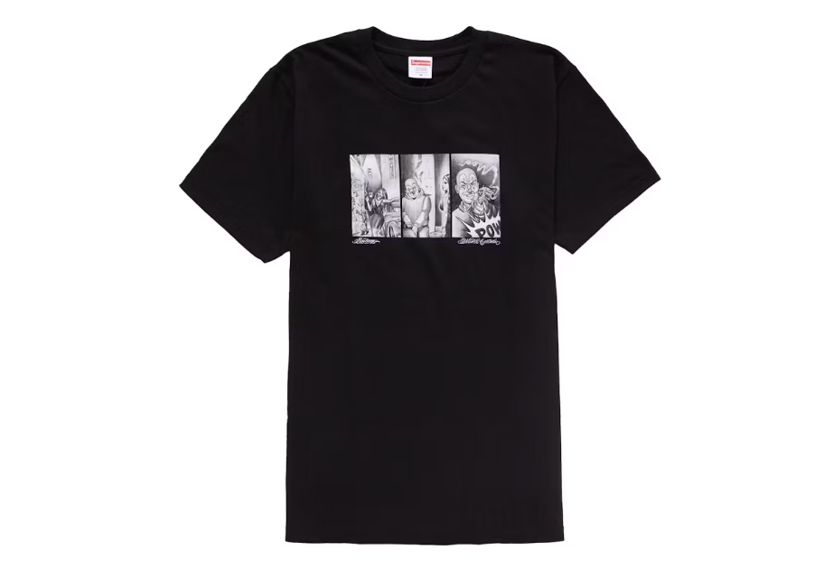 Supreme Mister Cartoon Pow Tee Black