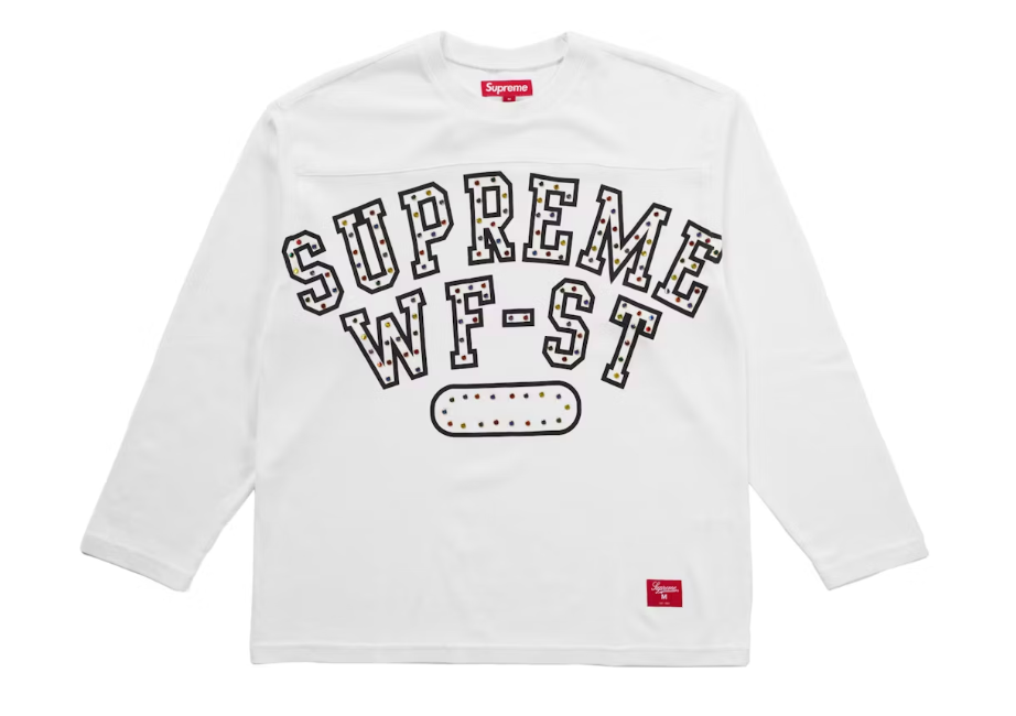 Supreme Athletic Studded L/S Top White