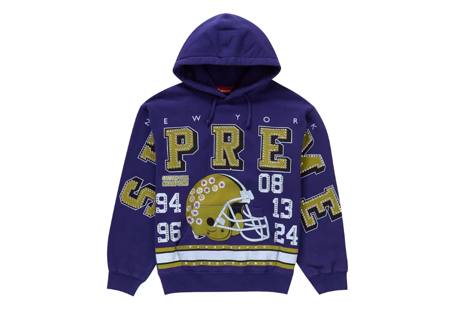 Supreme Champions Studded Hooded Sweatshirt Dark Royal