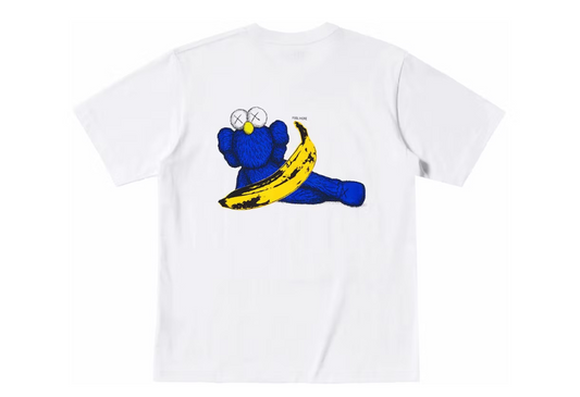 Kaws Warhol Banana Tee White/Blue