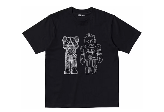 Kaws Warhol Robot Tee Black