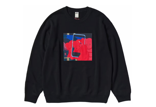 Kaws Warhol Phone Black Crewneck