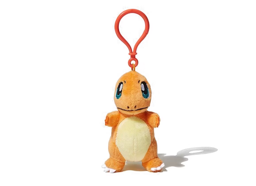 Fragment x Pokemon Charmander Thunderbolt Project Mascot Keychain Orange