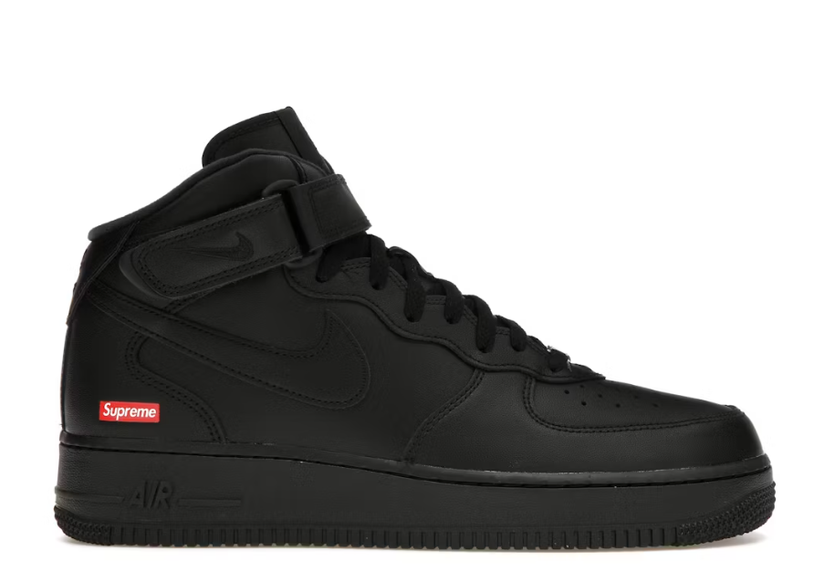 Nike Air Force 1 Mid Supreme Black