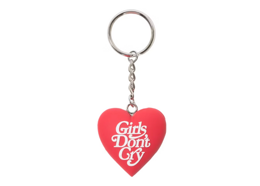 Girls Don’t Cry Heart Keychain Red