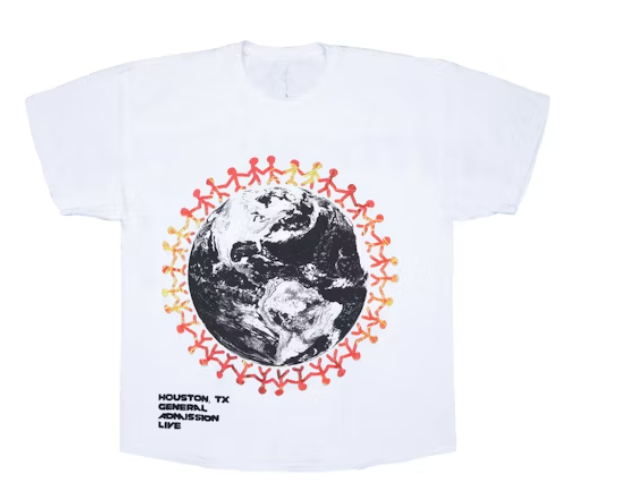 Travis Scott Around The World Tee White