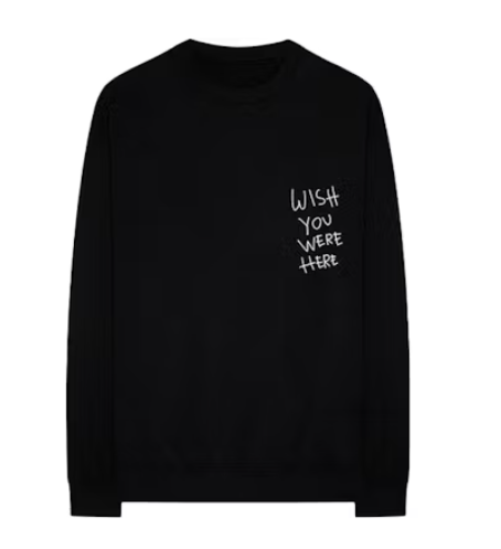 Travis Scott Astroworld Wish You Were Here L/S Tee Black