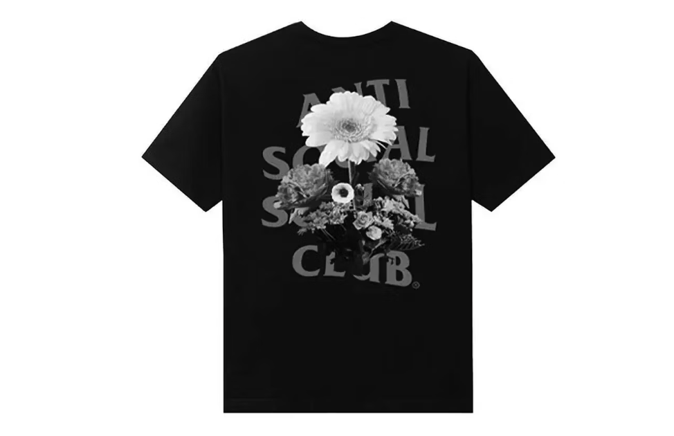 Anti Social Social Club Ghost Of You And Me 3M Reflective Tee Black