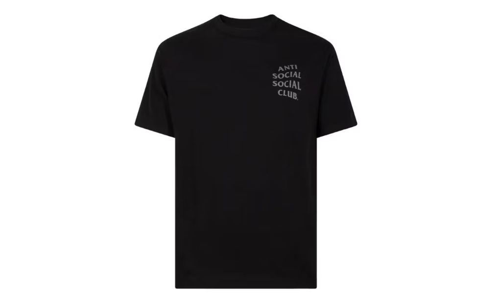 Anti Social Social Club Ghost Of You And Me 3M Reflective Tee Black