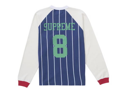 Supreme Stripe Raglan L/S Top Navy