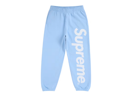 Supreme Satin. Applique Hooded Sweatpant Light blue