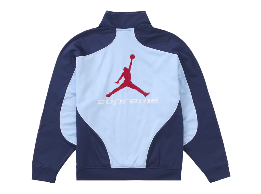 Supreme Jordan Tricot Track Jacket Light Blue